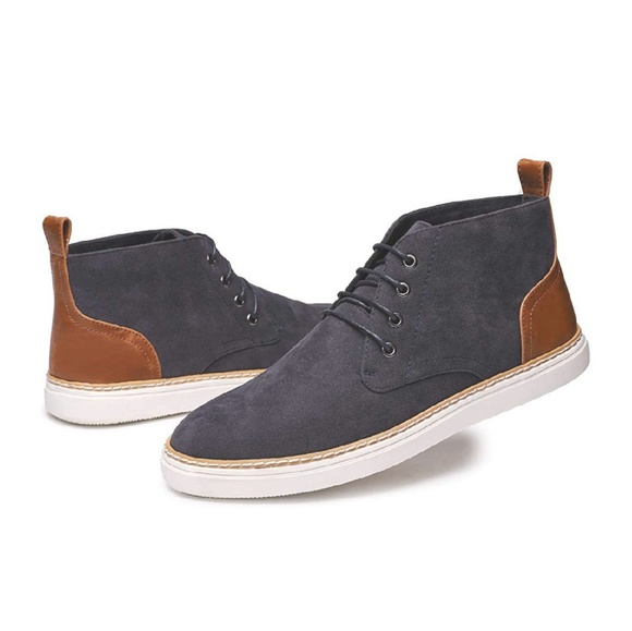 Men's Suede Ankle Chukka Boots Casual Fashion - Picture 5 of 5
